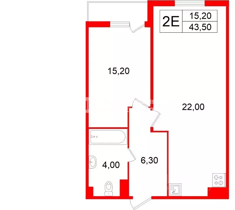 1-к кв. Ленинградская область, Всеволожский район, Заневское городское ... - Фото 2