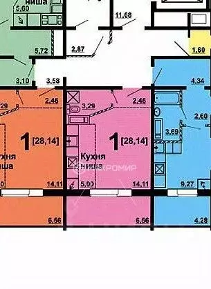 Студия Челябинская область, Челябинск просп. Краснопольский, 1 (25.0 ... - Фото 2
