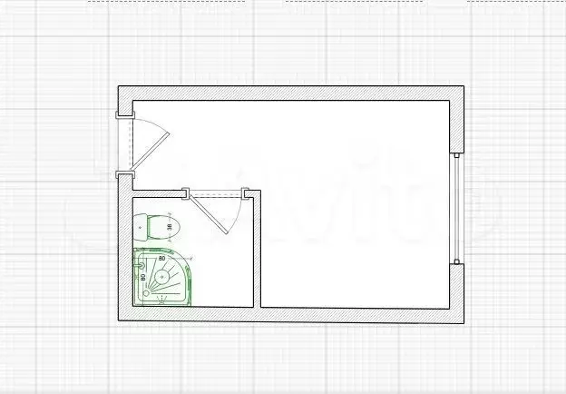Квартира-студия, 11,9 м, 1/9 эт. - Фото 0