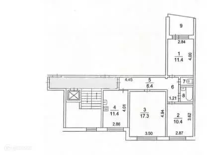 Продаётся 3-к квартира, 63.6 м - Фото 1