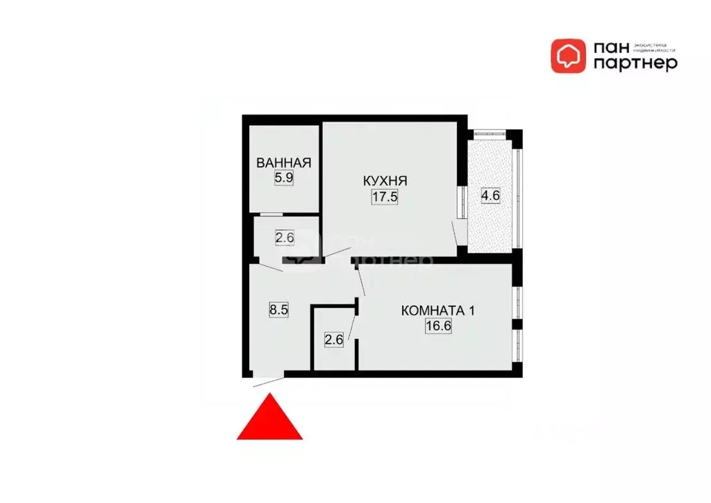 2-к кв. Санкт-Петербург 12-я Красноармейская ул., 26 (53.7 м) - Фото 2