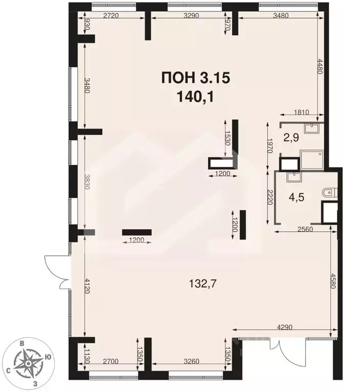 Торговая площадь в Московская область, Химки Клязьма-Старбеево мкр, ... - Фото 2