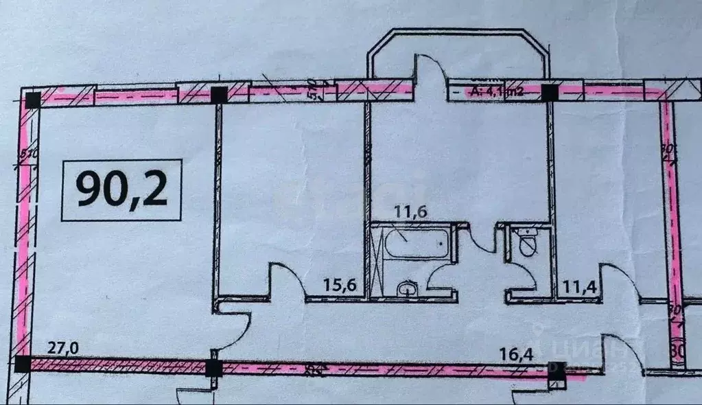 3-к кв. Ингушетия, Магас просп. Идриса Зязикова (91.4 м) - Фото 1
