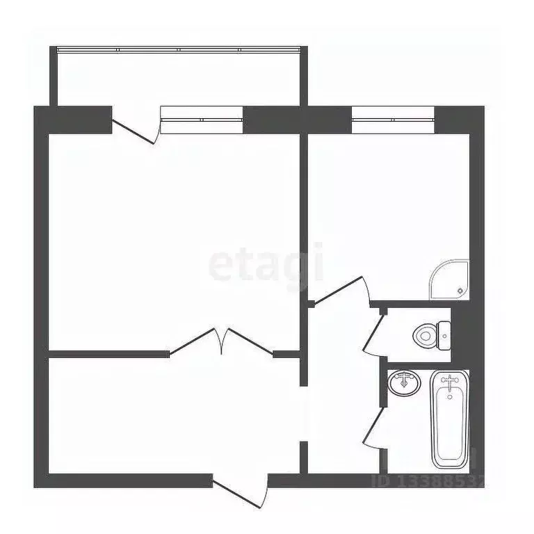 2-к кв. Красноярский край, Красноярск Ястынская ул., 17 (40.8 м) - Фото 2