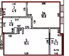 1-комнатная квартира: Гурьевск, улица Героя России Катериничева, 2к1 ... - Фото 1