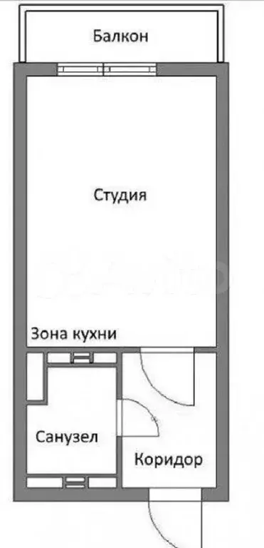 Квартира-студия, 26 м, 6/9 эт. - Фото 0