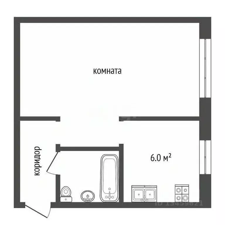 1-к кв. Марий Эл, Йошкар-Ола Красноармейская ул., 97 (29.3 м) - Фото 1