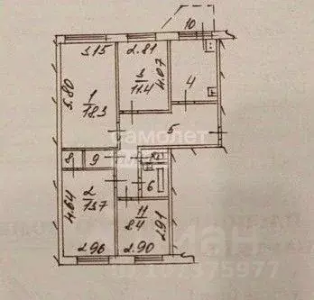 4-к кв. Ханты-Мансийский АО, Сургут ул. Крылова, 7 (85.2 м) - Фото 1