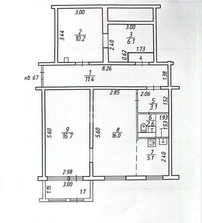 3-к кв. Карелия, Костомукша Карельская ул., 4 (72.0 м) - Фото 1
