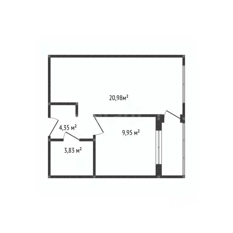 2-к кв. Башкортостан, Уфа ул. Энтузиастов, 7 (40.0 м) - Фото 2