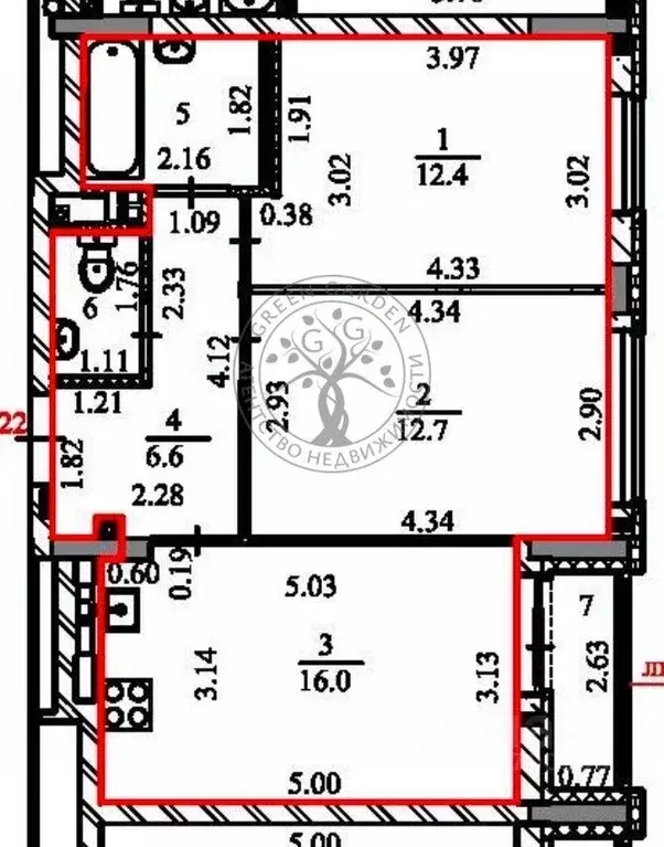 2-к кв. Свердловская область, Екатеринбург ул. Академика Парина, 43/2 ... - Фото 2