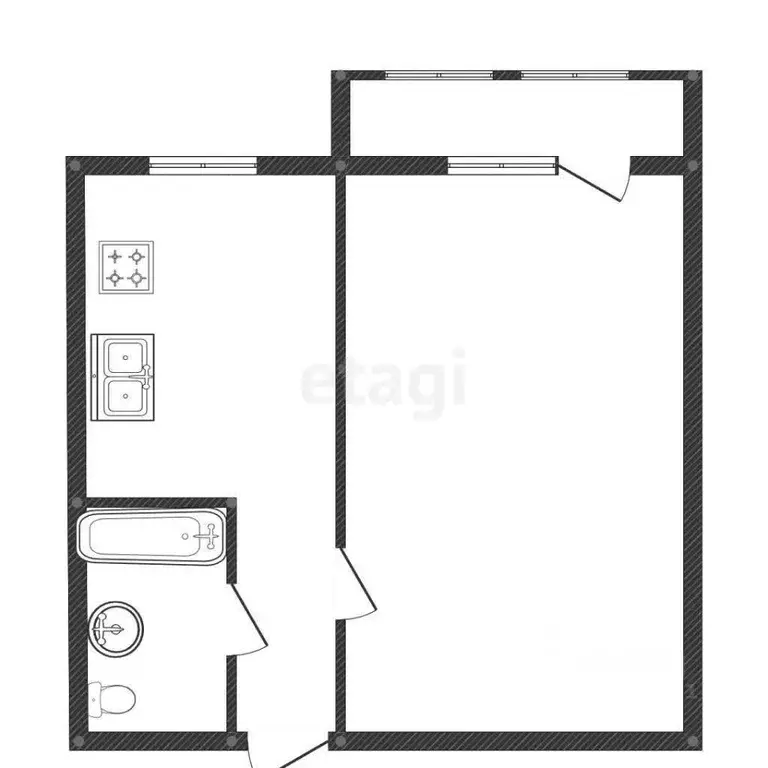 1-к кв. Костромская область, Кострома Венеция мкр, 18 (37.1 м) - Фото 1