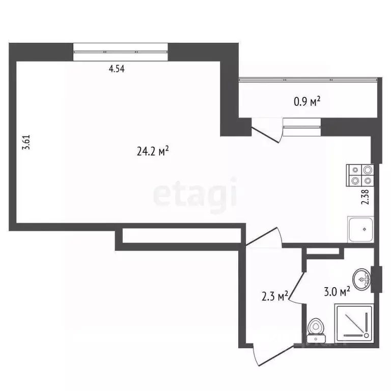 1-к кв. Ярославская область, Ярославль ул. Брагинская, 18к3 (29.9 м) - Фото 1