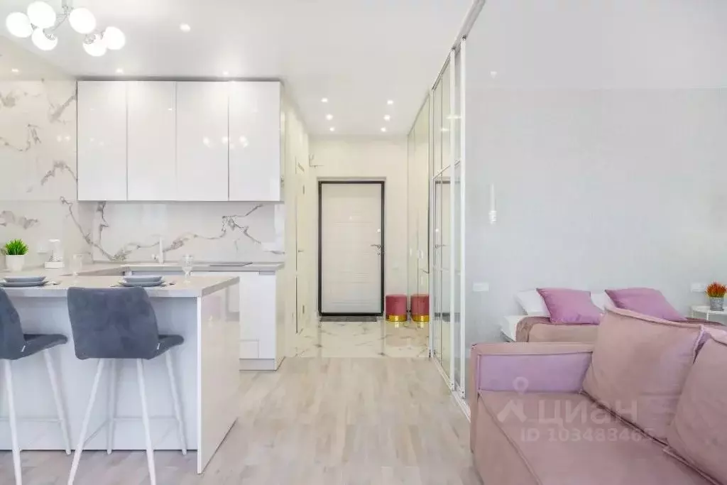 Студия Томская область, Томский район, д. Кисловка, Северный мкр ул. ... - Фото 1