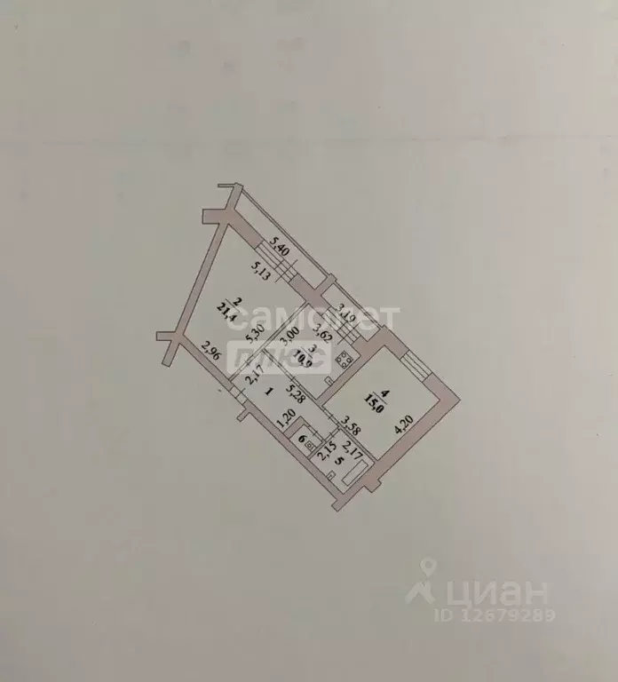2-к кв. Липецкая область, Липецк ул. Н.Г. Славянова, 3 (62.8 м) - Фото 2