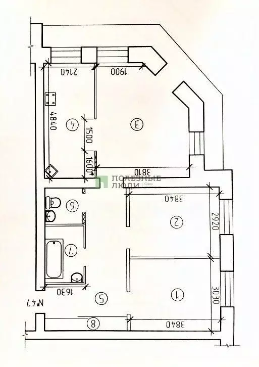 3-к кв. Курганская область, Курган ул. Бурова-Петрова, 62 (70.0 м) - Фото 2