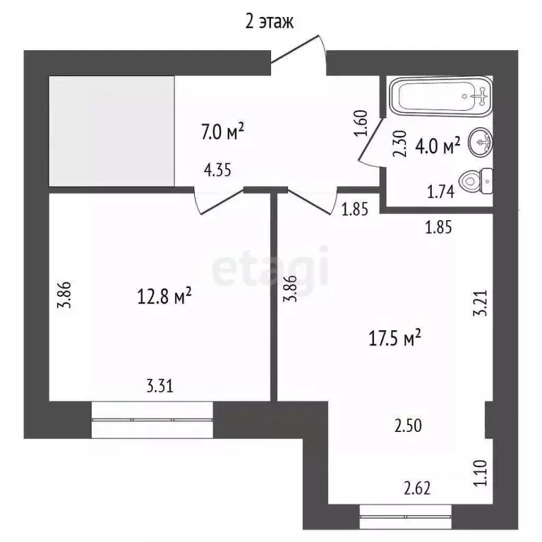 3-к кв. Башкортостан, Стерлитамакский район, Отрадовский сельсовет, с. ... - Фото 2
