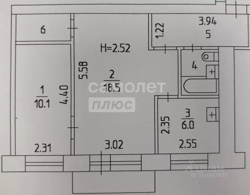 2-к кв. Пермский край, Пермь Хабаровская ул., 145 (44.3 м) - Фото 2
