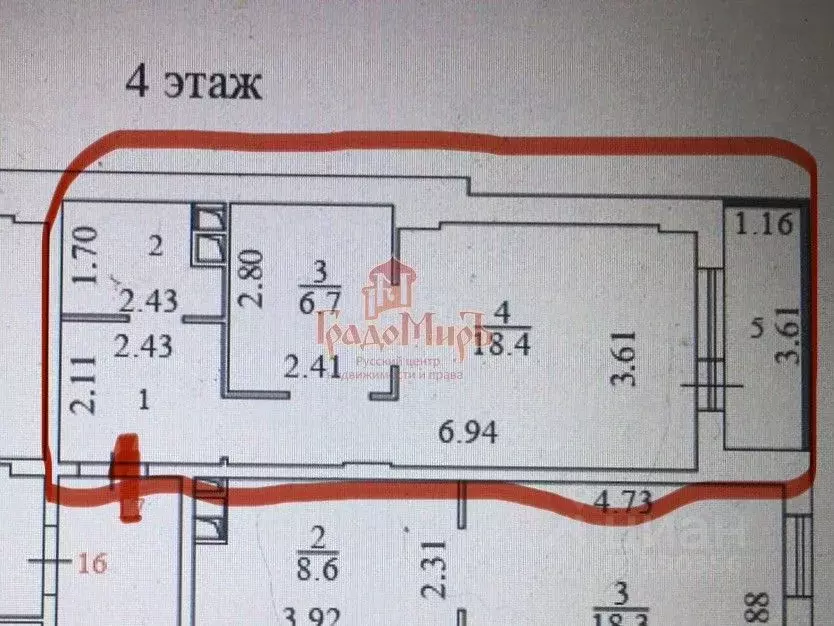Студия Московская область, Сергиев Посад Сергиевская ул., 13к3 (36.0 ... - Фото 2