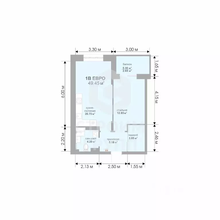 1-к кв. Владимирская область, Владимир Текстильщик СНТ,  (49.05 м) - Фото 2