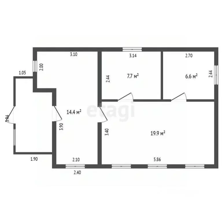 Дом в Саха (Якутия), Якутск ул. Чайковского, 53 (49 м) - Фото 1