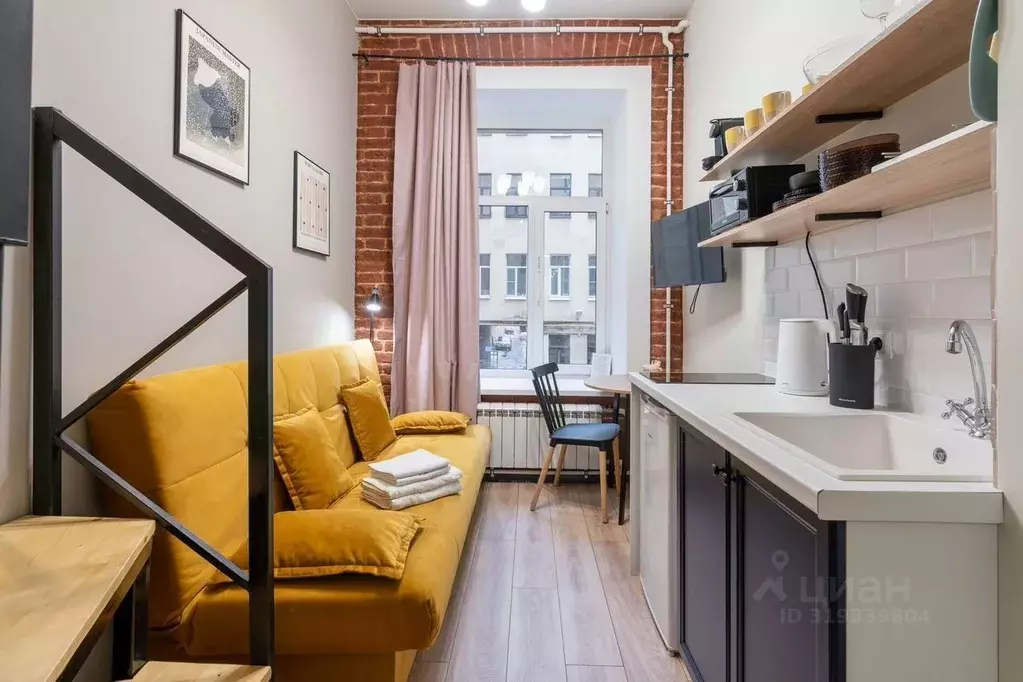 Студия Санкт-Петербург Московский просп., 32 (21.0 м) - Фото 0