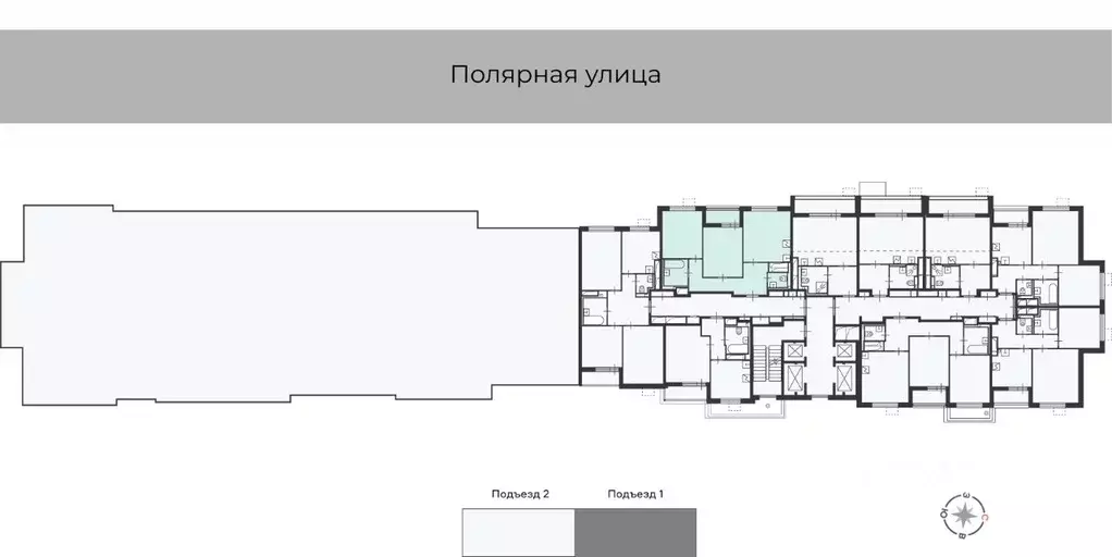 2-к кв. Москва Полярная ул., 16К1 (65.65 м) - Фото 2