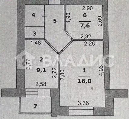 1-к кв. Белгородская область, Белгород ул. Машковцева, 22 (48.0 м) - Фото 1