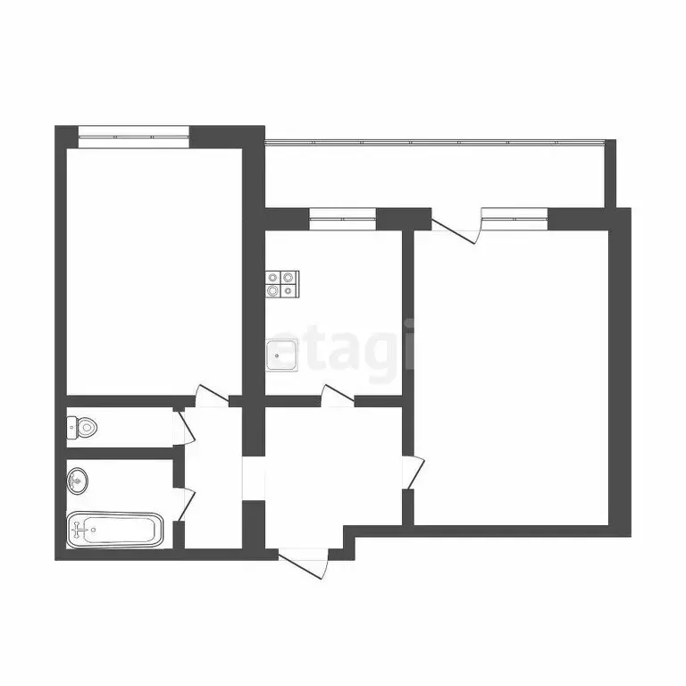 2-комнатная квартира: Тверь, улица Гончаровой, 10 (49 м) - Фото 0