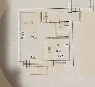 1-к кв. Пермский край, Пермь ул. Адмирала Нахимова, 10 (31.7 м) - Фото 2