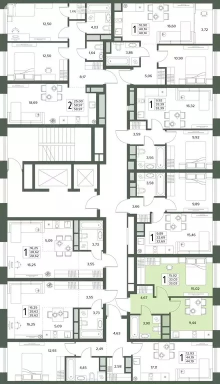 1-комнатная квартира: Московская область, Серпухов (33.03 м) - Фото 2