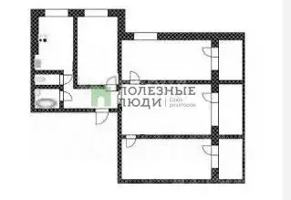 4-к кв. Алтайский край, Барнаул Докучаево мкр, ул. Шукшина, 24 (71.0 ... - Фото 1