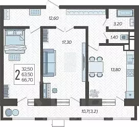 2-к кв. Краснодарский край, Краснодар 9-й километр мкр, ул. ... - Фото 1