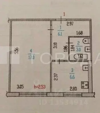 1-к кв. Алтайский край, Барнаул Сиреневая ул., 7/2 (32.0 м) - Фото 2
