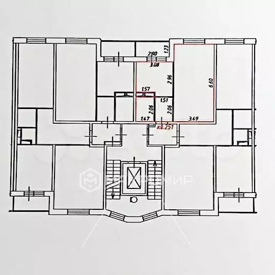 1-к. квартира, 41,2 м, 4/9 эт. - Фото 0