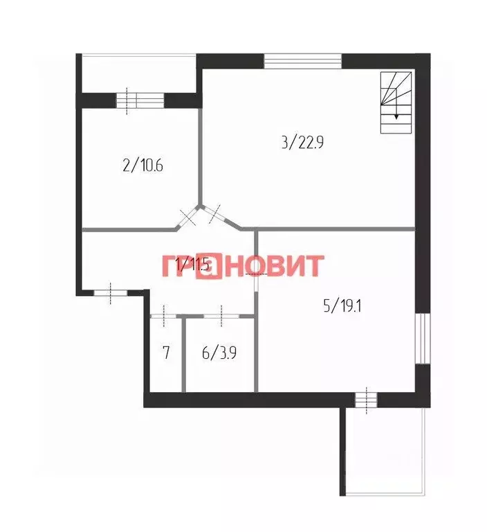 3-к кв. Новосибирская область, Новосибирский район, Краснообск рп, 5-й ... - Фото 1