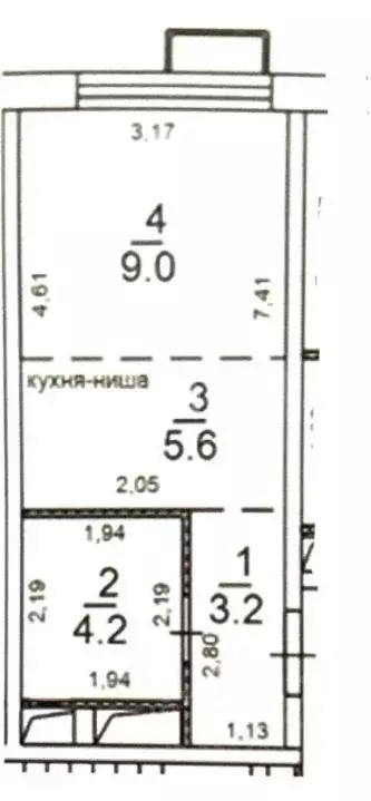 Студия Москва Тагильская ул., 2к1 (22.0 м) - Фото 2