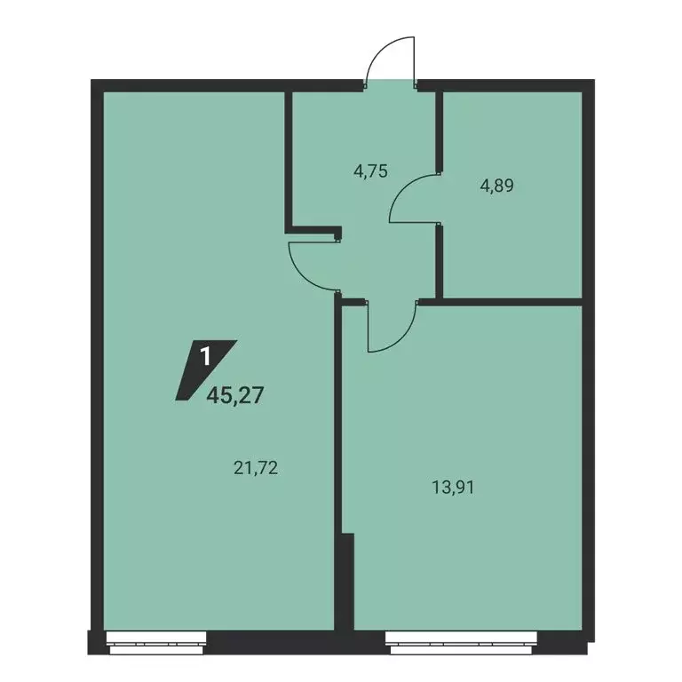 1-комнатная квартира: Екатеринбург, улица Громова, 26 (45.27 м) - Фото 1