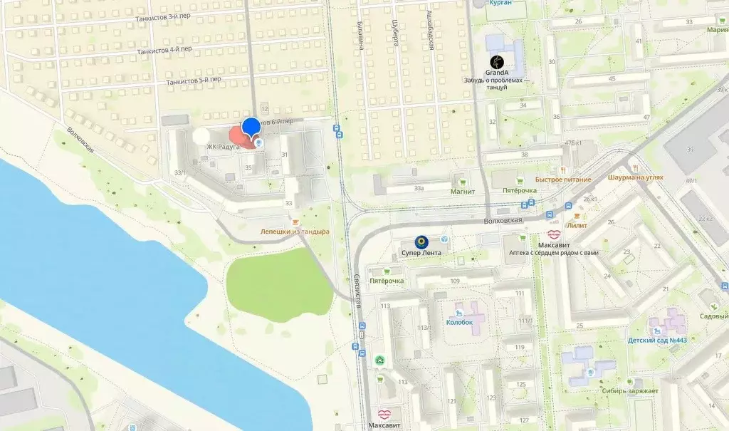 Студия Новосибирская область, Новосибирск Волховская ул., 37 (35.3 м) - Фото 1