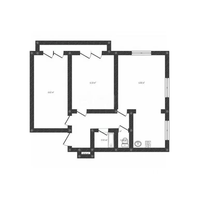 3-к кв. Иркутская область, Ангарск Цементный мкр, ул. Бабушкина, 22 ... - Фото 2