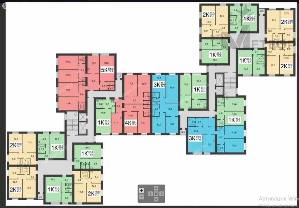 2-комнатная квартира: Нижний Новгород, Московское шоссе, 146 (40 м) - Фото 1