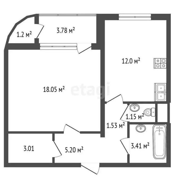 1-комнатная квартира: Балашиха, Московский бульвар, 8 (46.9 м) - Фото 1