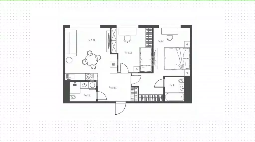 3-к кв. Москва Винницкая ул., 8к1 (64.0 м) - Фото 2