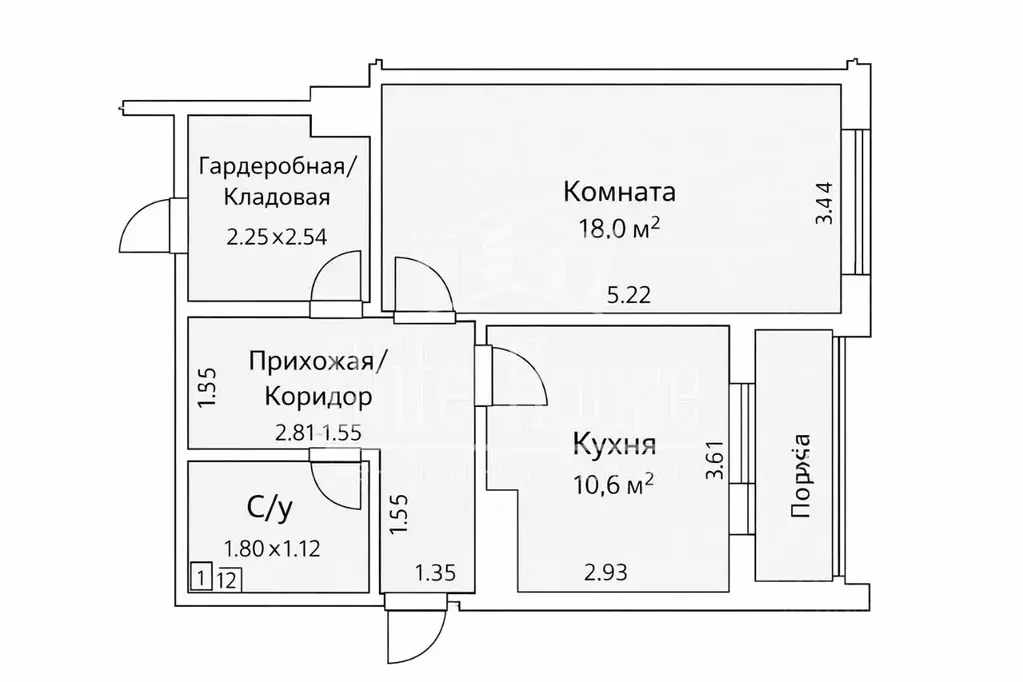 1-к кв. Калужская область, Калуга Анненки мкр, ул. Анненки, 40к1 (42.6 ... - Фото 2