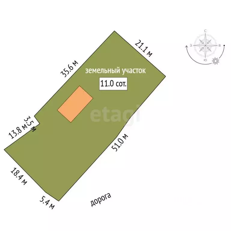 Участок в Саха (Якутия), Якутск ул. Просторы Тундры, 124 (11.0 сот.) - Фото 1
