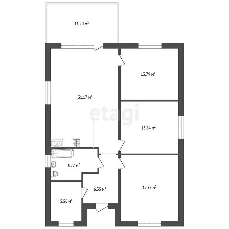 Дом в Ягодное, Образцовая улица (95 м) - Фото 2