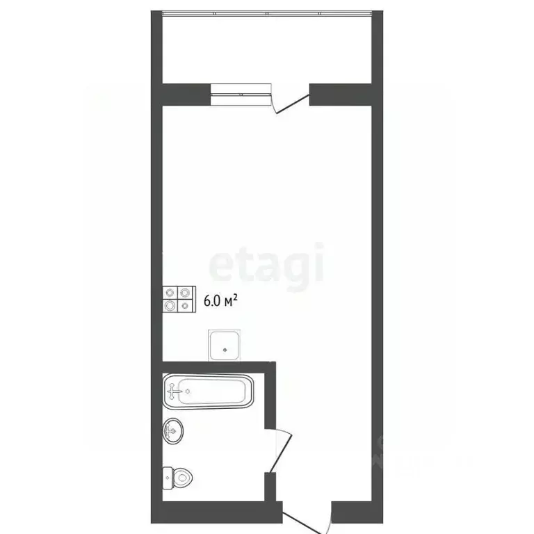 Студия Тюменская область, Тюмень Интернациональная ул., 199 (24.9 м) - Фото 2