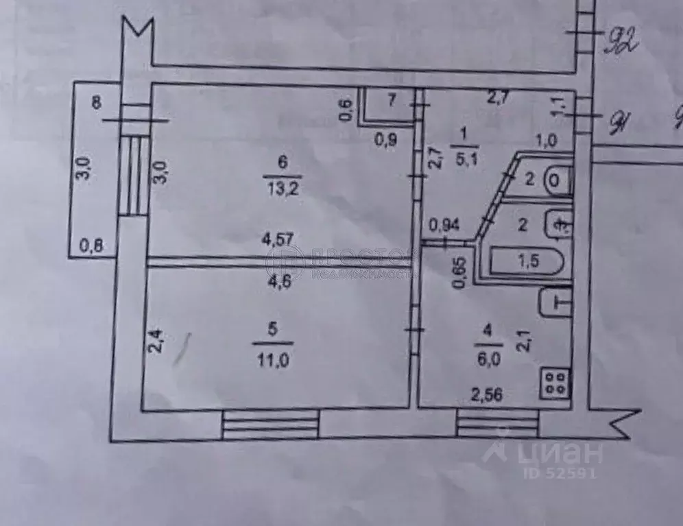 2-к кв. Московская область, Дмитровский муниципальный округ, Икша пгт ... - Фото 2