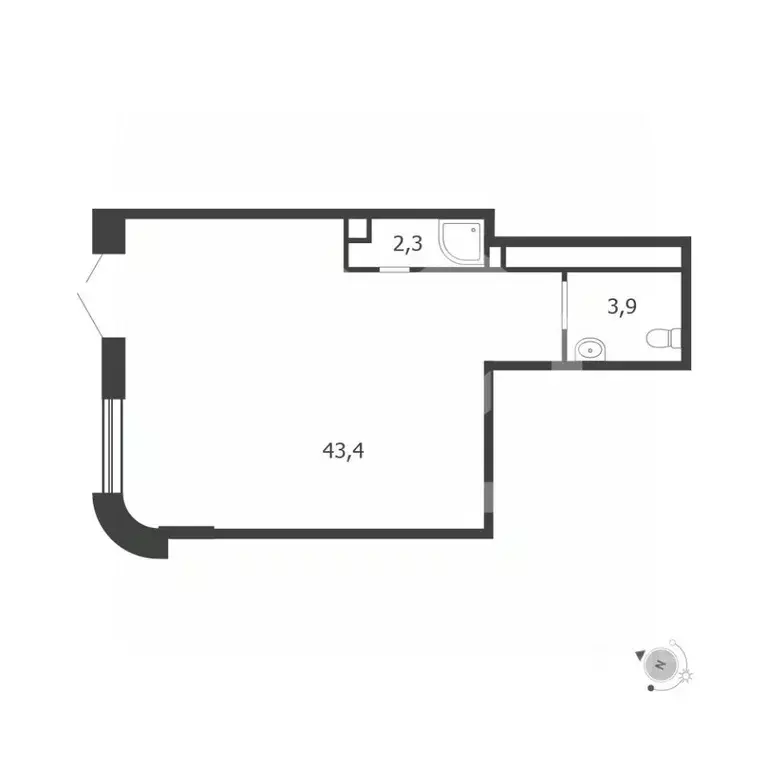 Торговая площадь в Москва 3-я оч., Шагал жилой комплекс, к9 (50 м) - Фото 2