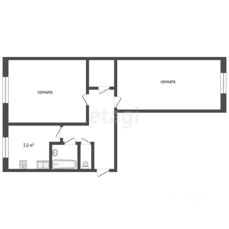 2-к кв. Камчатский край, Петропавловск-Камчатский просп. Победы, 9 ... - Фото 1